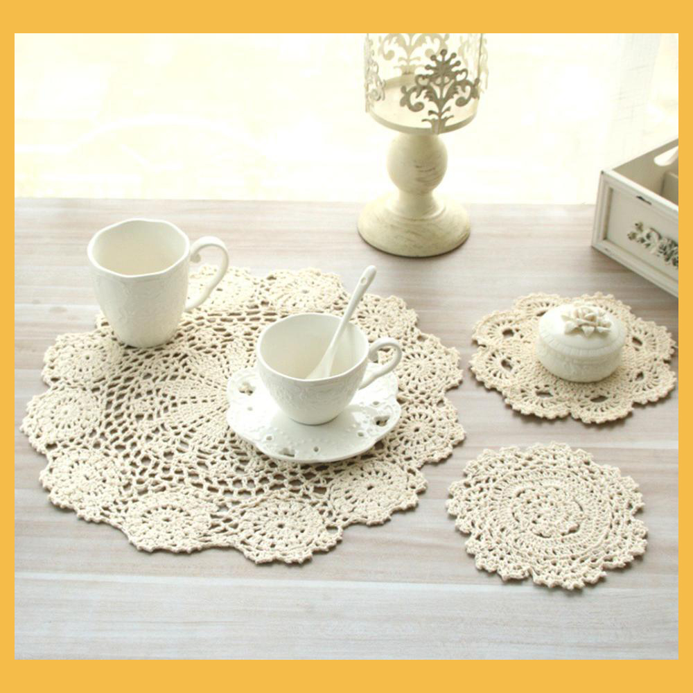 New Cotton Placemat Cup Coaste - Coffee Tea Place ulasan dan harga