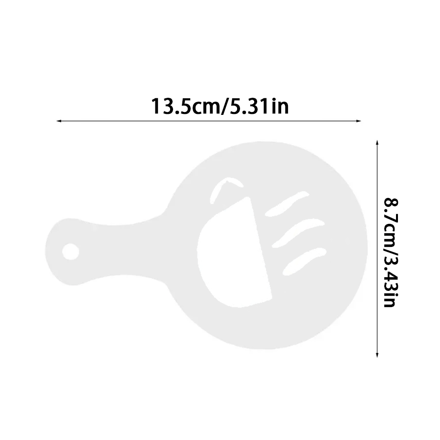 16pcs Coffee Latte Art Stencil - Coffee Stencil Art ulasan dan harga