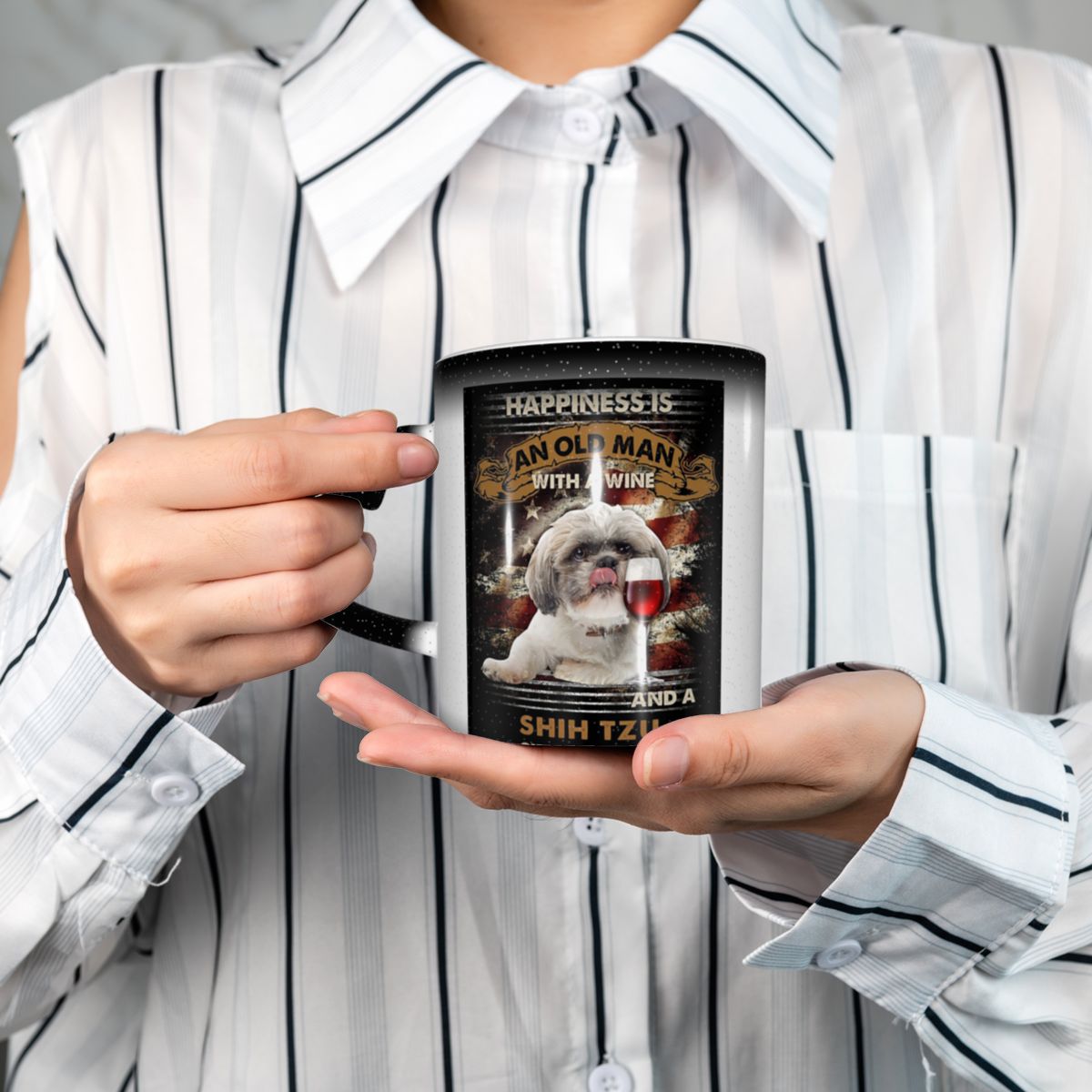 Happiness Is An Old Man With A - Coffee Tea Near ulasan dan harga