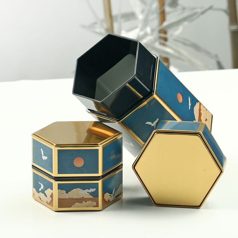 Creative Hexagonal Teapot Tin  - Cast Iron Teapot ulasan dan harga