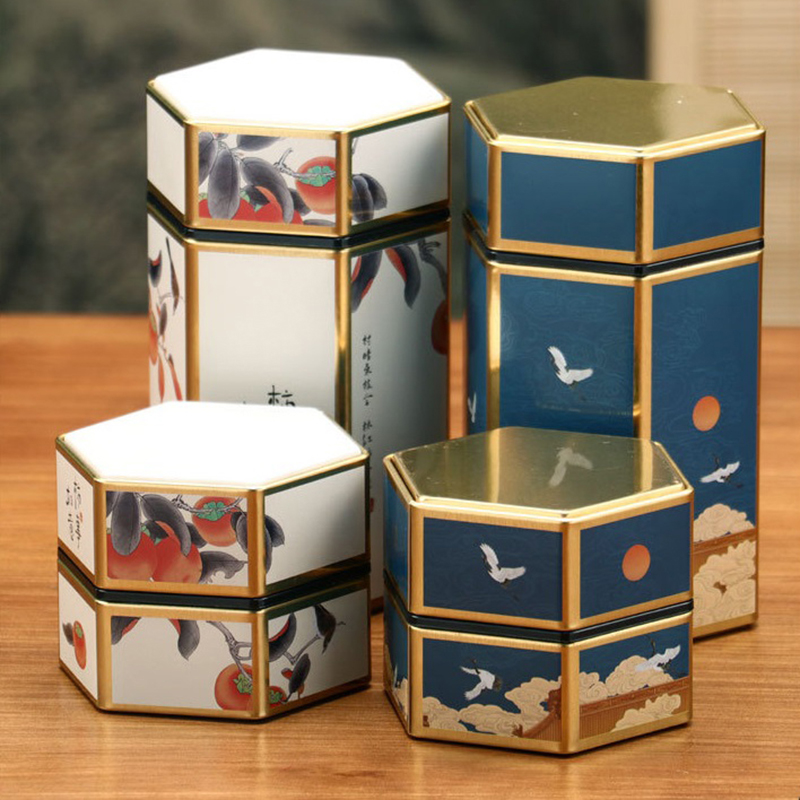 Creative Hexagonal Teapot Tin  - Cast Iron Teapot ulasan dan harga