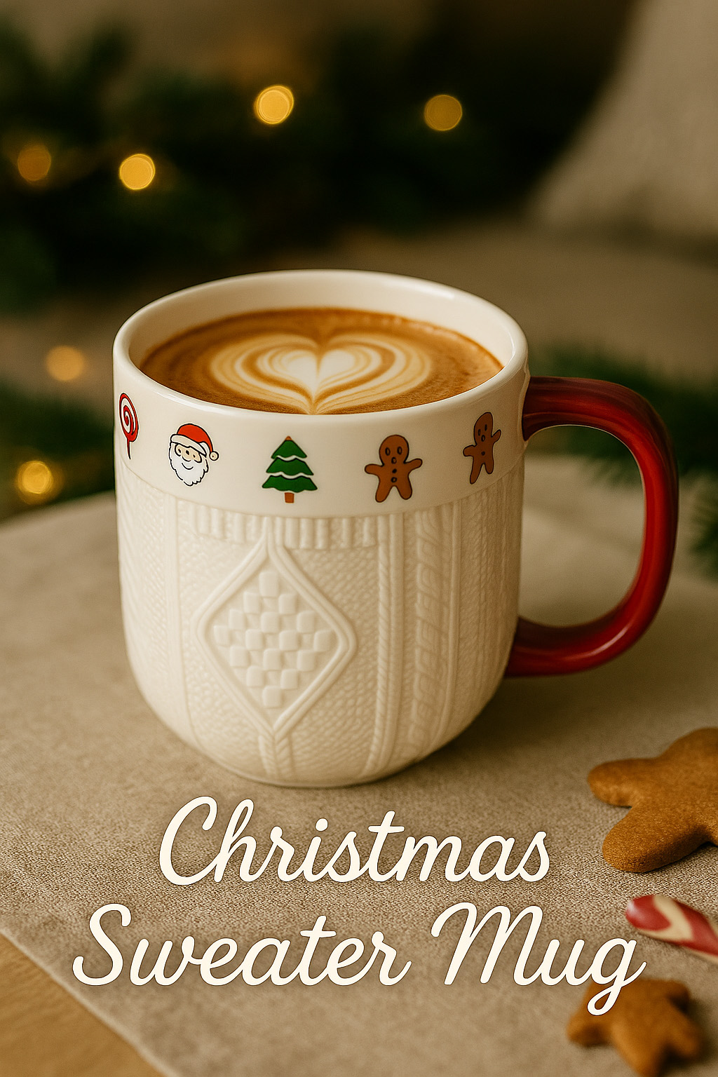 380ml Christmas Sweater Cerami - Coffee Tea Icon ulasan dan harga