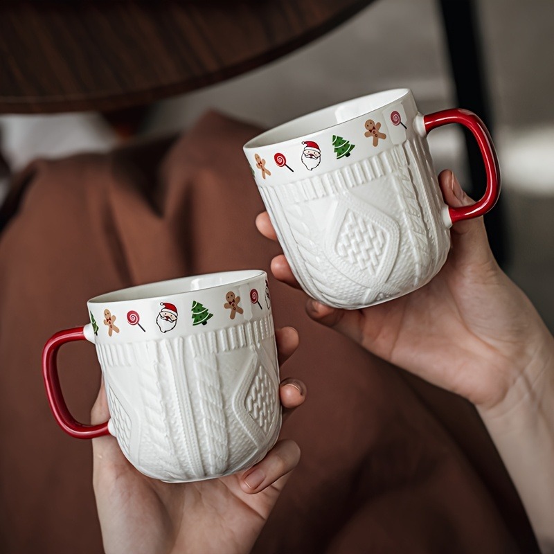 380ml Christmas Sweater Cerami - Coffee Tea Icon ulasan dan harga