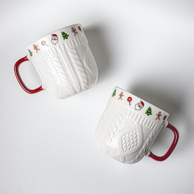 380ml Christmas Sweater Cerami - Coffee Tea Icon ulasan dan harga