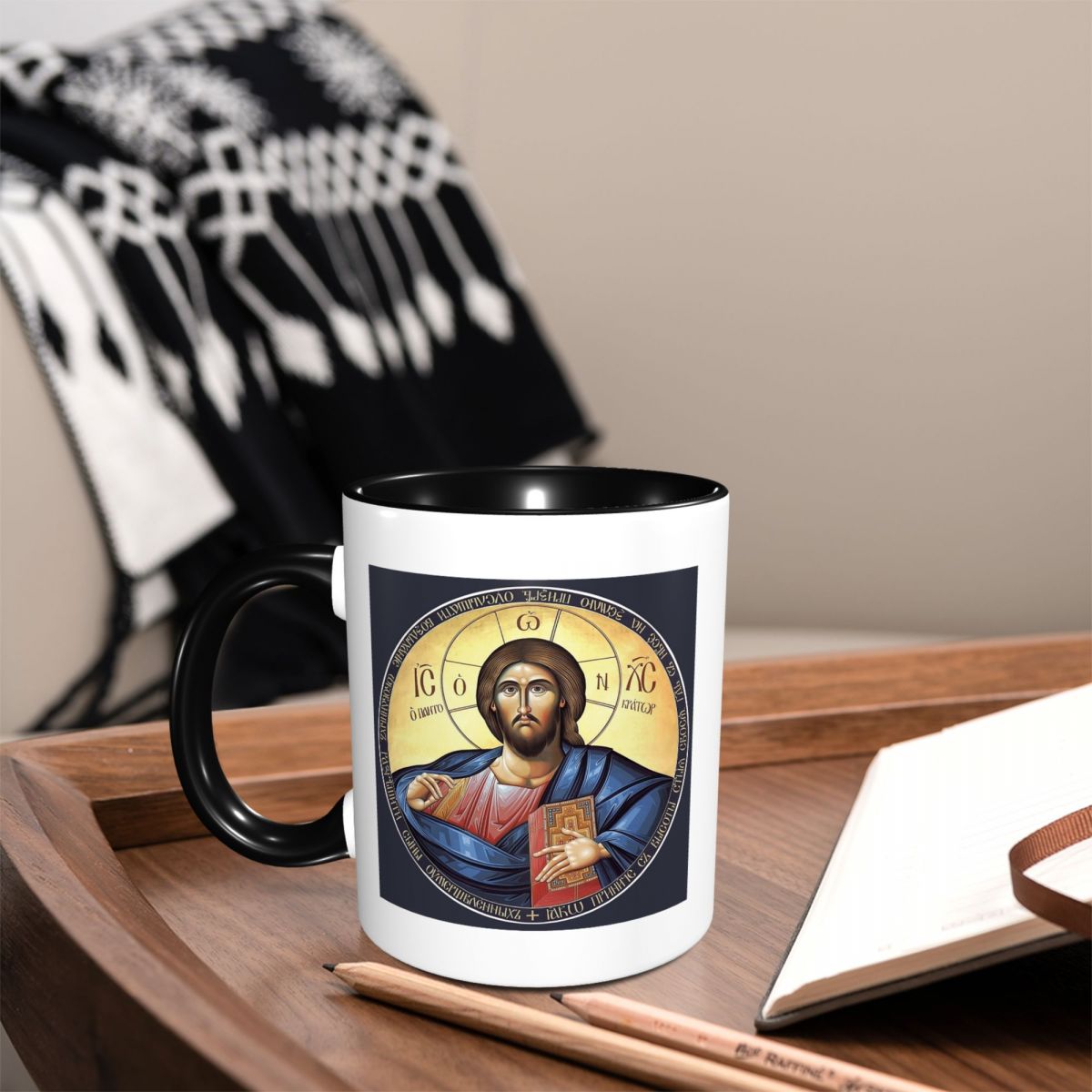 Christ Pantocrator Orthodox Ic - Coffee Tea Icon ulasan dan harga