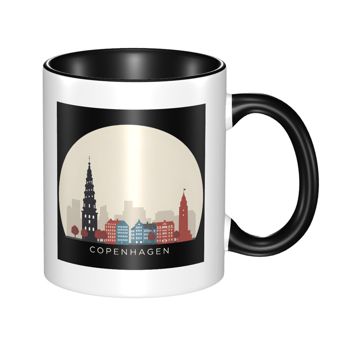 Copenhagen Travel Icon Mug Fun - Coffee Tea Icon ulasan dan harga