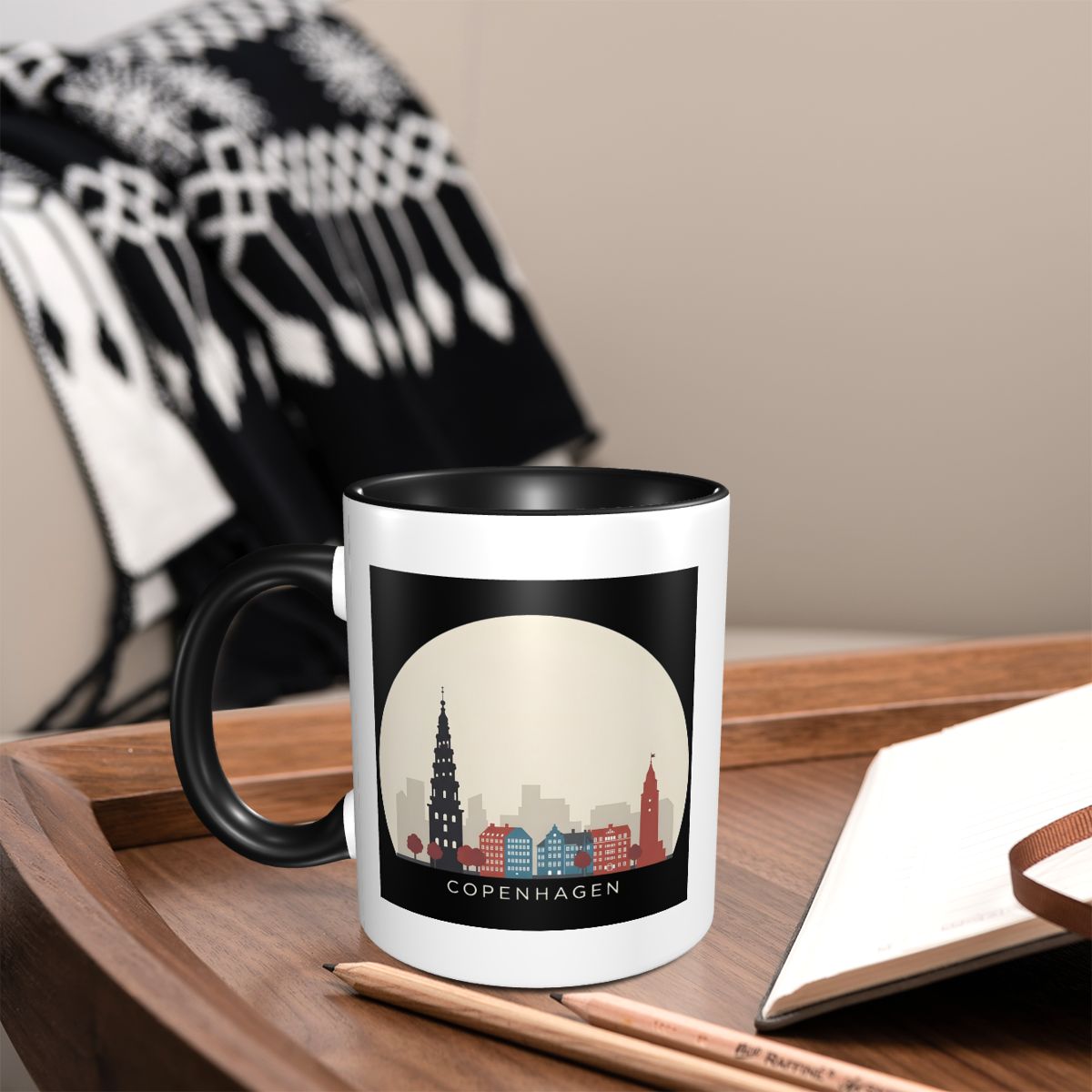 Copenhagen Travel Icon Mug Fun - Coffee Tea Icon ulasan dan harga