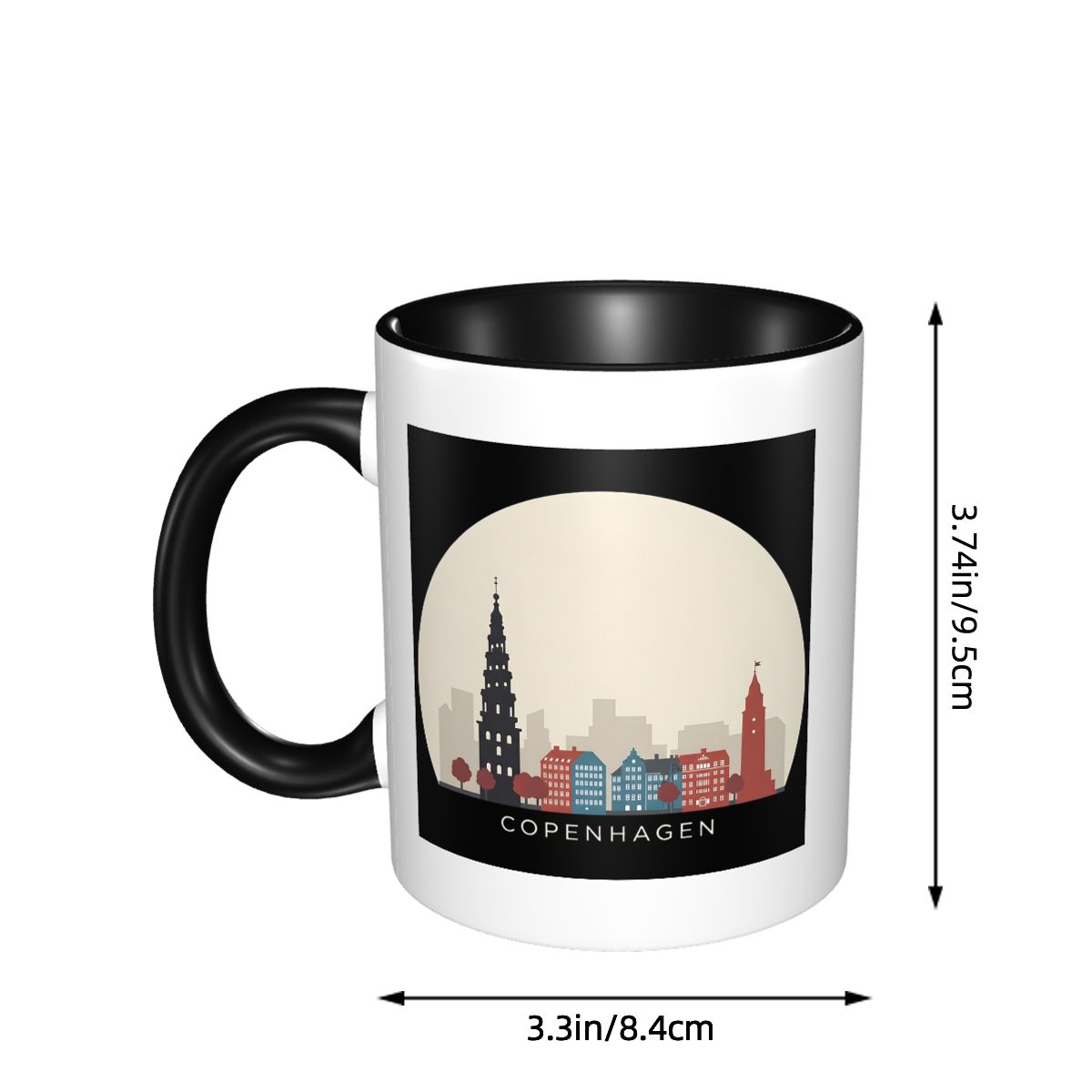 Copenhagen Travel Icon Mug Fun - Coffee Tea Icon ulasan dan harga