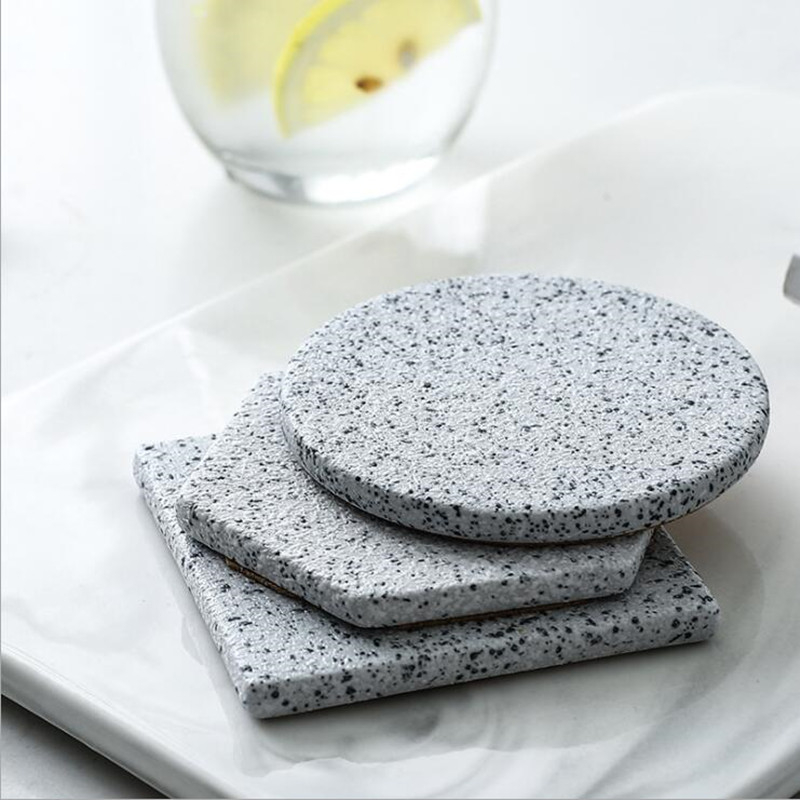 Marble Grain Coasters Ceramics - Coffee Tea Place ulasan dan harga