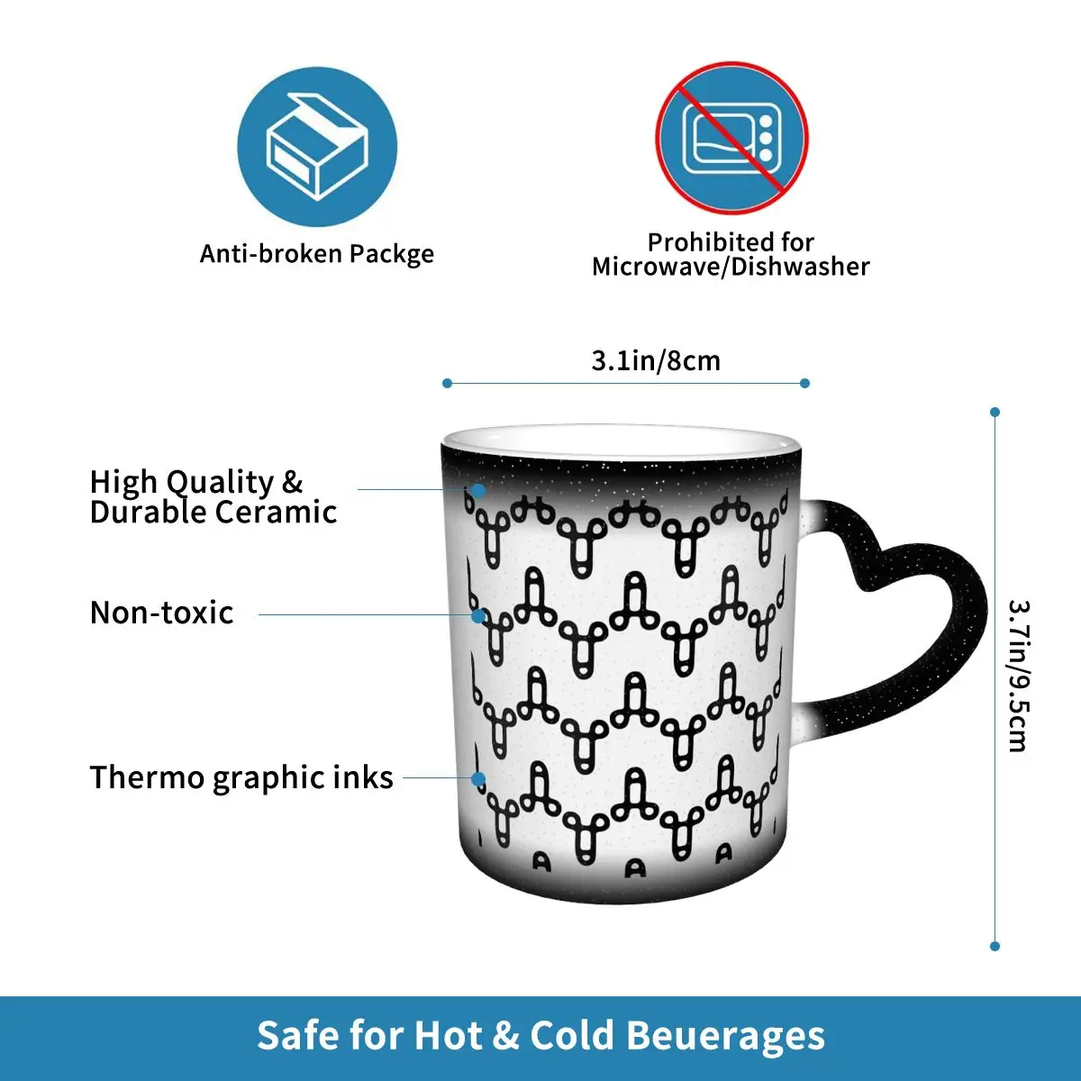 Penis Icon Pattern Light Mug F - Coffee Tea Icon ulasan dan harga