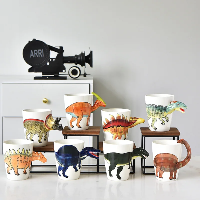 Dinosaur Shaped Water Cup Cute - Coffee Tea Difference ulasan dan harga