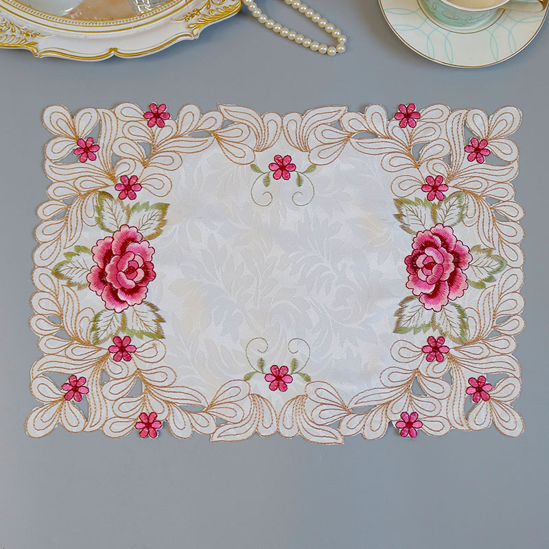 Modern Lace Embroidery Table P - Coffee Tea Place ulasan dan harga