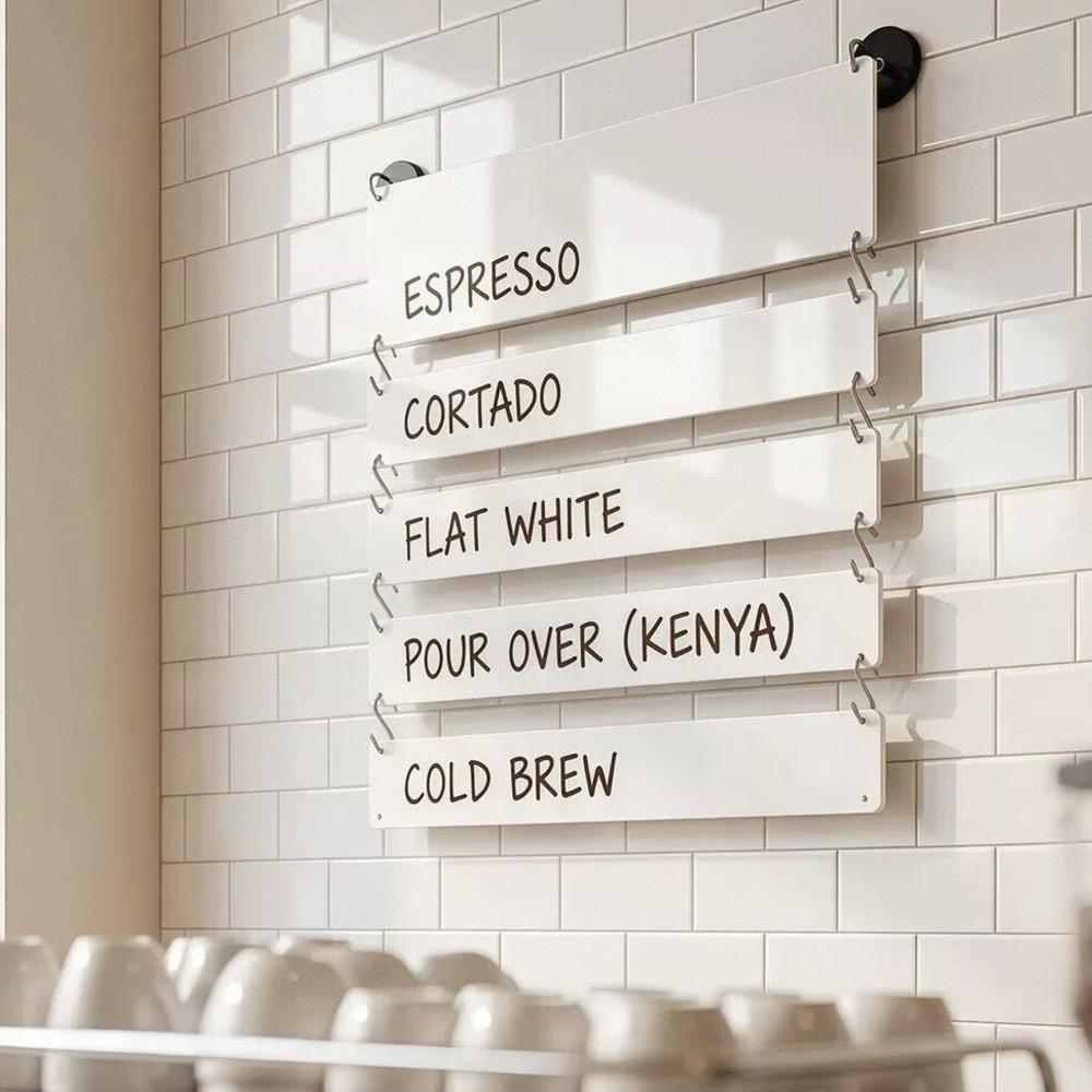 1Set 40cm Hanging Erasable Acr - Coffee Tea Menu ulasan dan harga