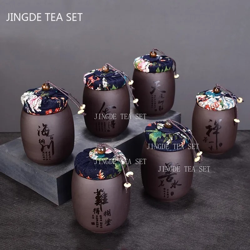 Chinese Purple Sand Small Tea  - Coffee Tea Canister Set ulasan dan harga