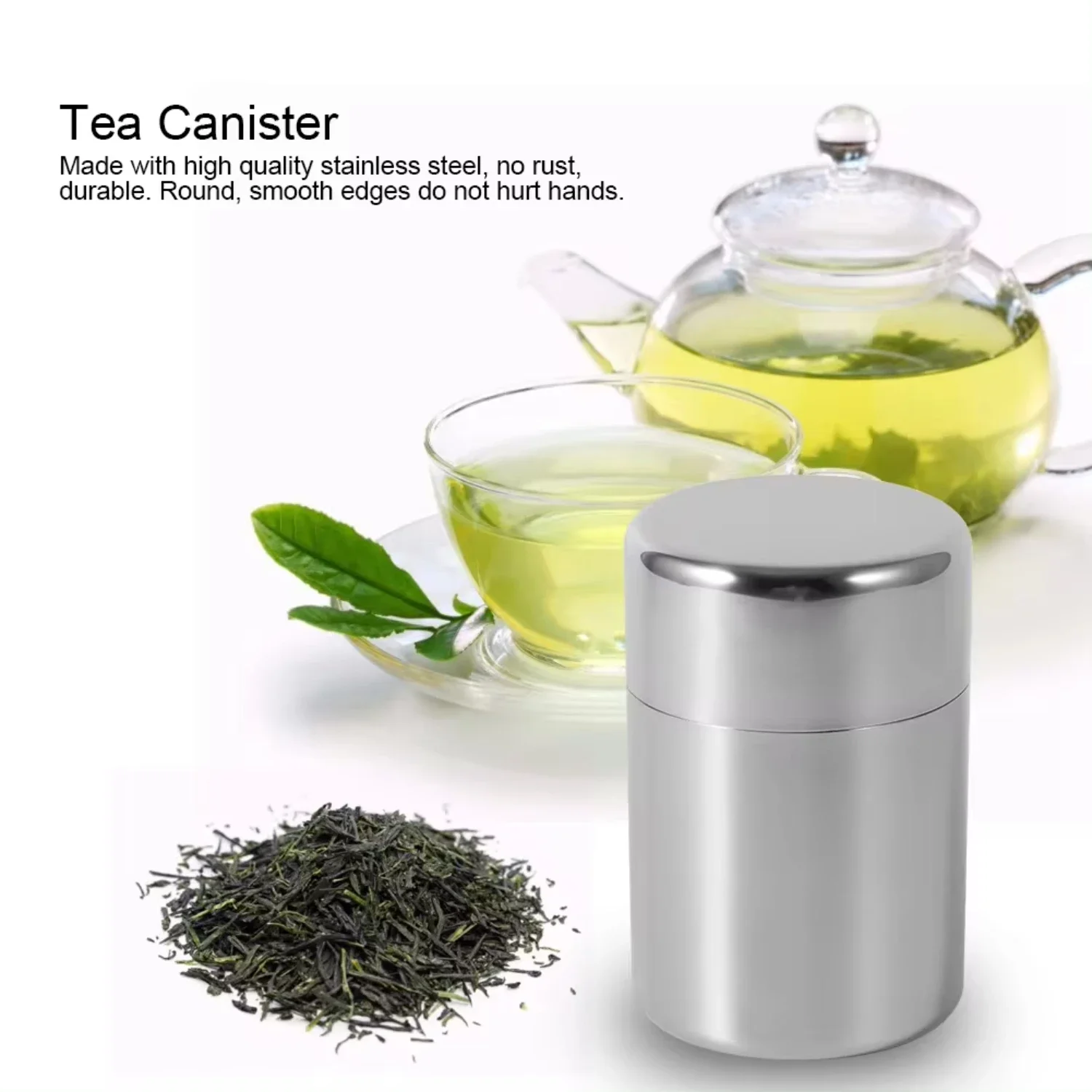 Stainless Steel Tea Leaf Tins  - Coffee Tea And Sugar Canisters ulasan dan harga