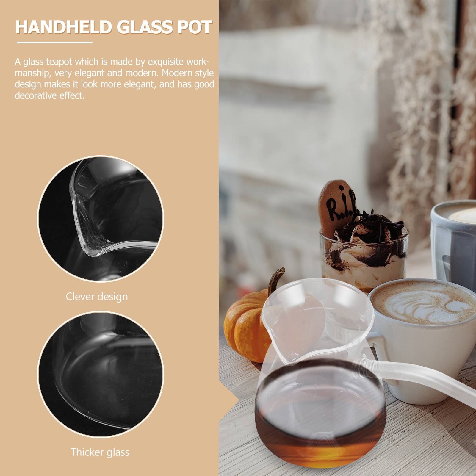 Household Thickened Glass Tea  - Coffee Tea Pot ulasan dan harga