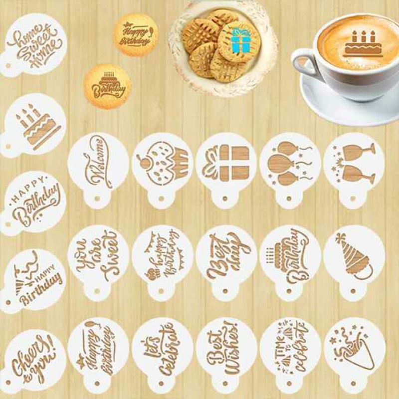 Professional DIY Latte Art Ste - Coffee Stencil Art ulasan dan harga