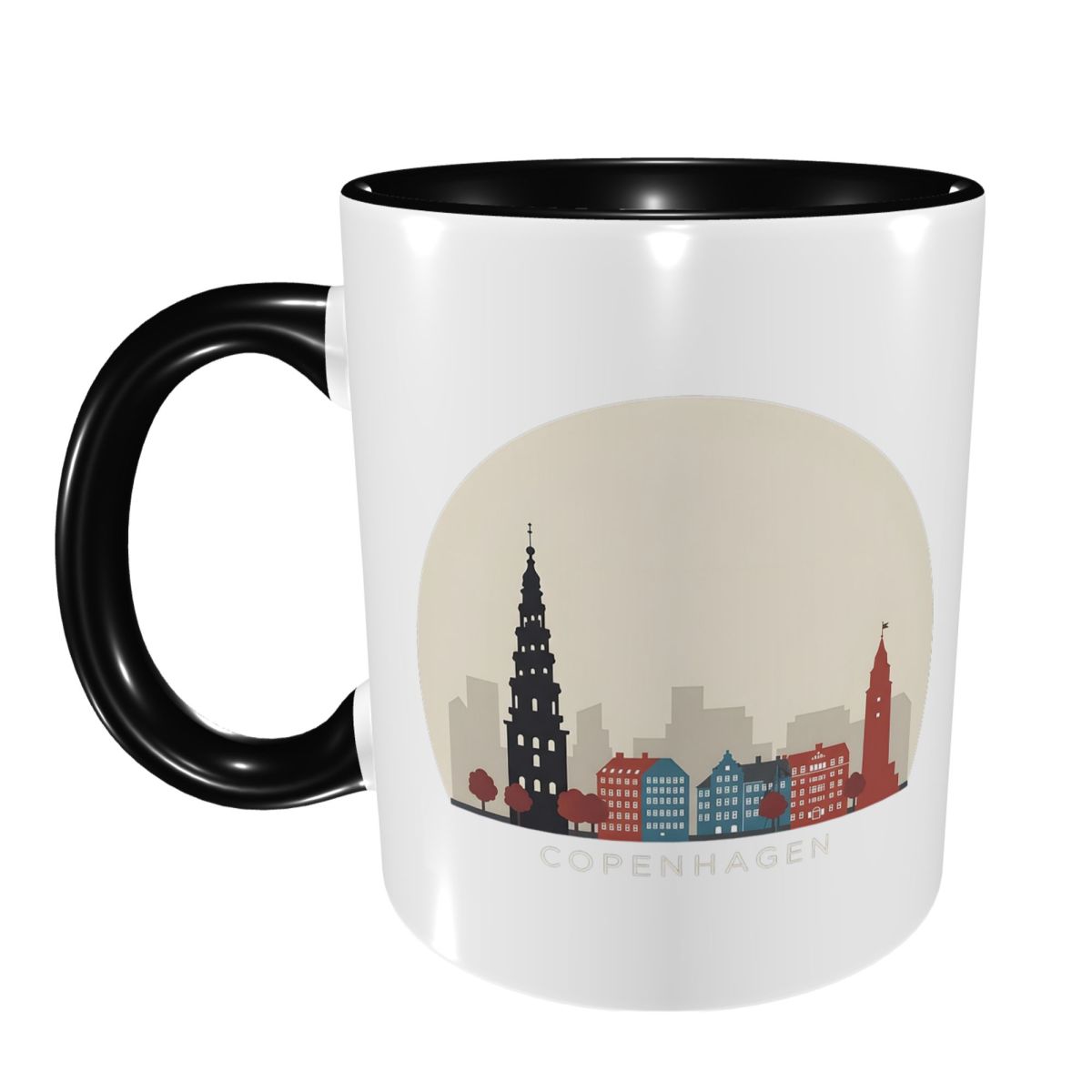 Copenhagen Travel Icon Mug Fun - Coffee Tea Icon ulasan dan harga