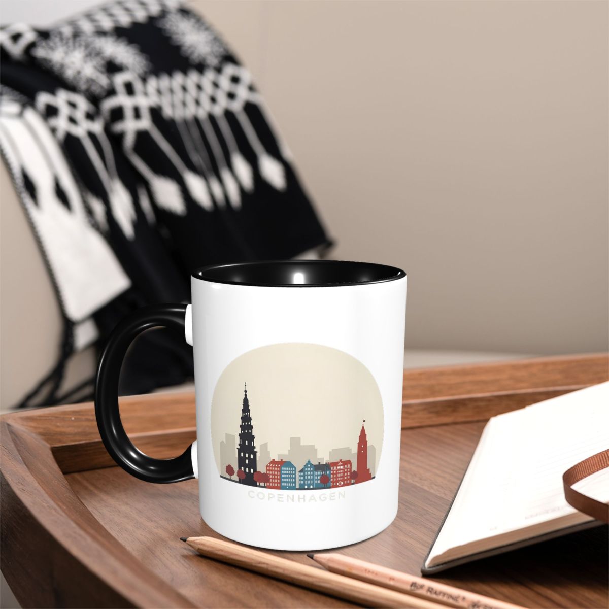 Copenhagen Travel Icon Mug Fun - Coffee Tea Icon ulasan dan harga