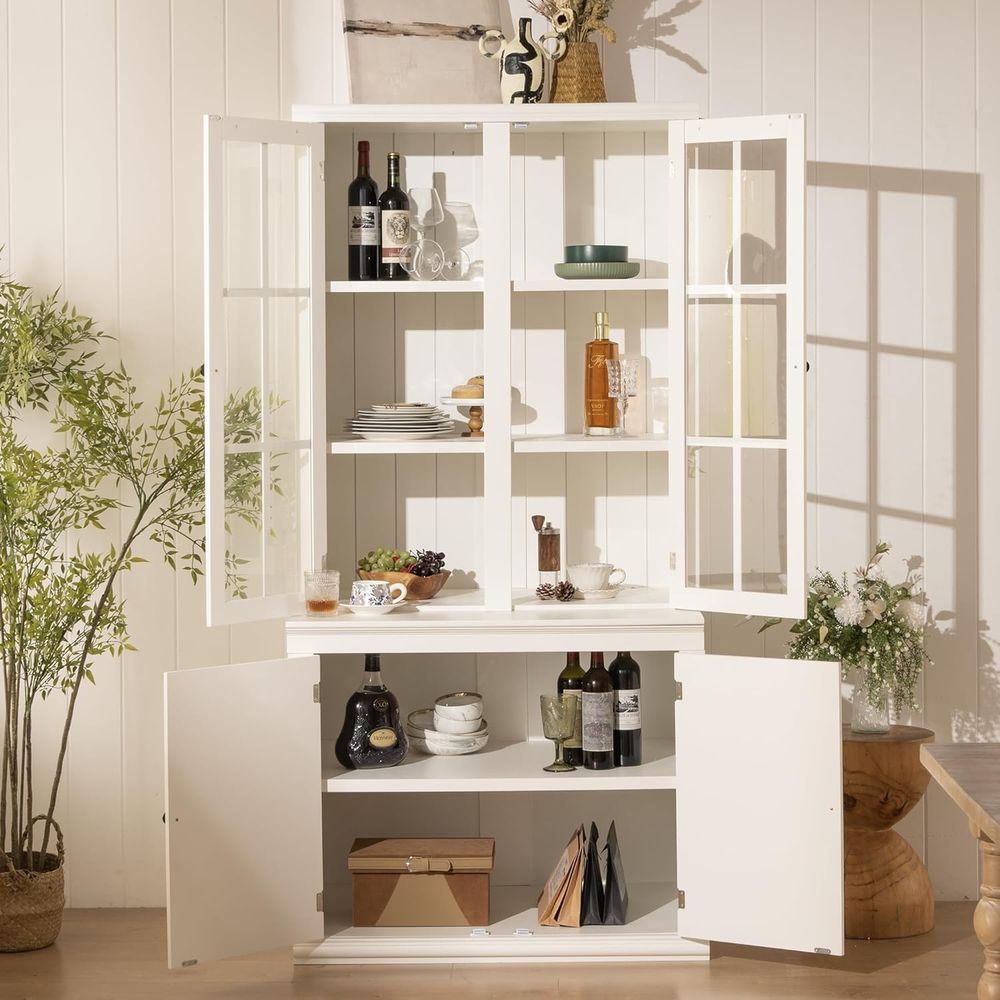 75 Tall White Glass Door Kitch - Coffee & Tea Restaurant ulasan dan harga