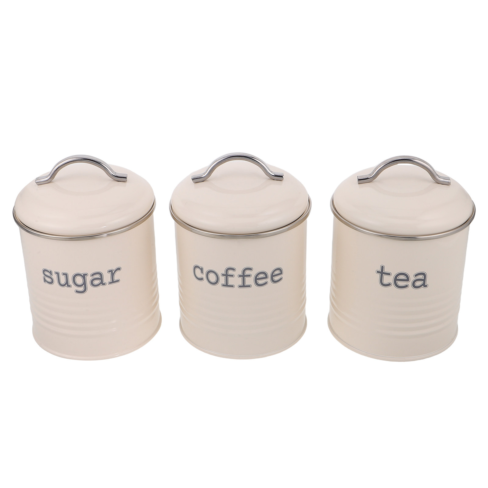 3Pcs Sealed Coffee Bean Contai - Coffee Tea Canister Set ulasan dan harga