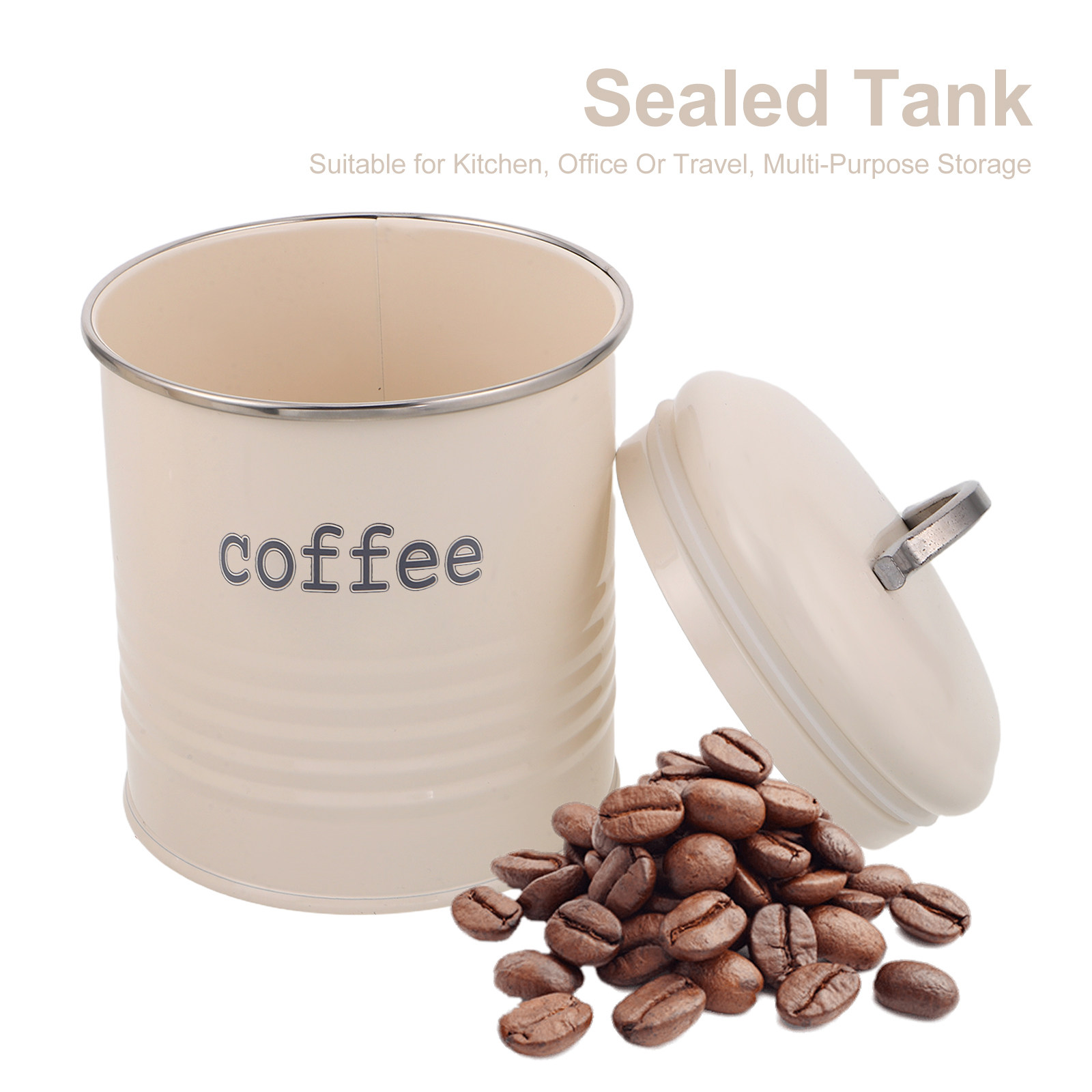 3Pcs Sealed Coffee Bean Contai - Coffee Tea Canister Set ulasan dan harga