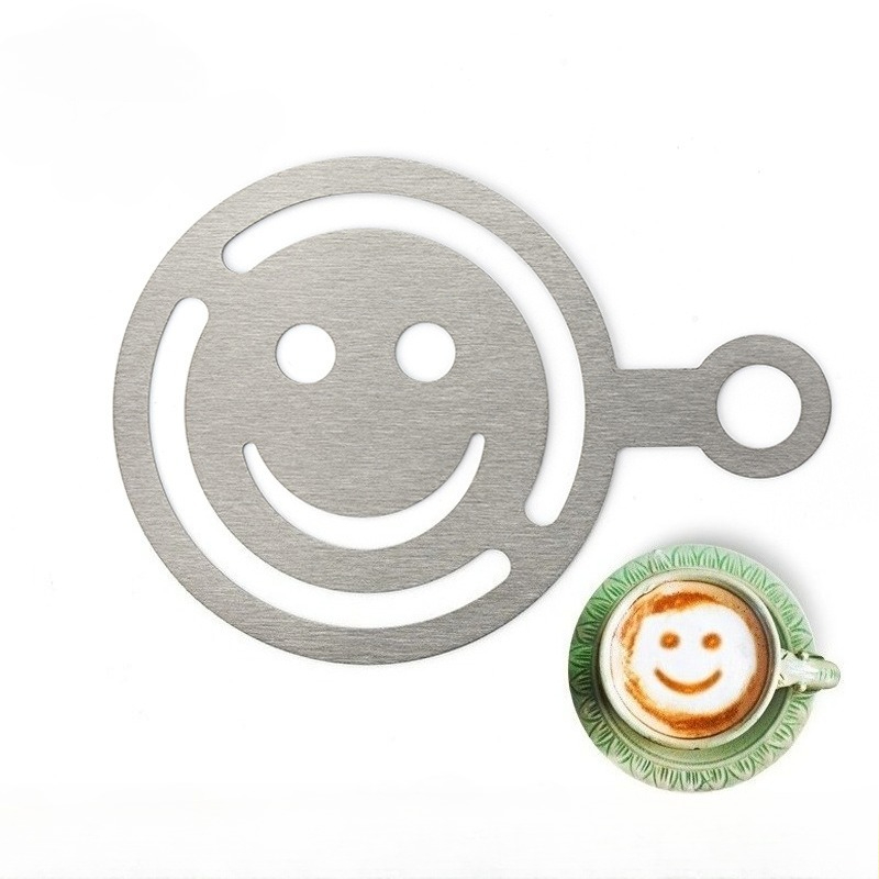 Stainless steel latte art sten - Coffee Stencil Art ulasan dan harga