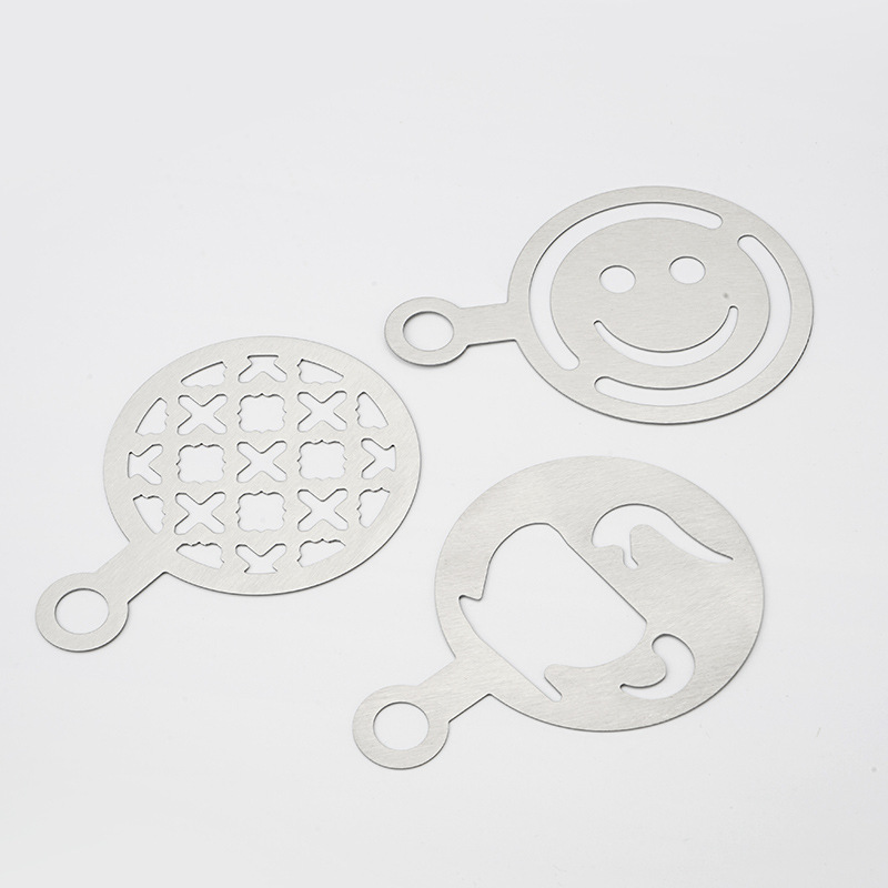 Stainless steel latte art sten - Coffee Stencil Art ulasan dan harga