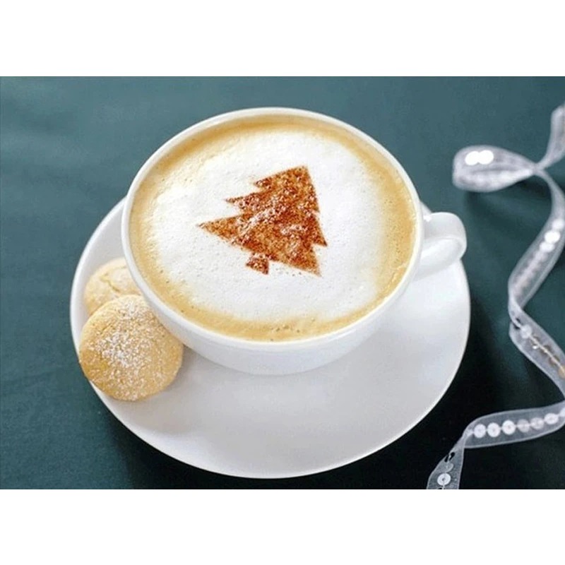 16Pcs Coffee Art Stencils Bari - Coffee Stencil Art ulasan dan harga
